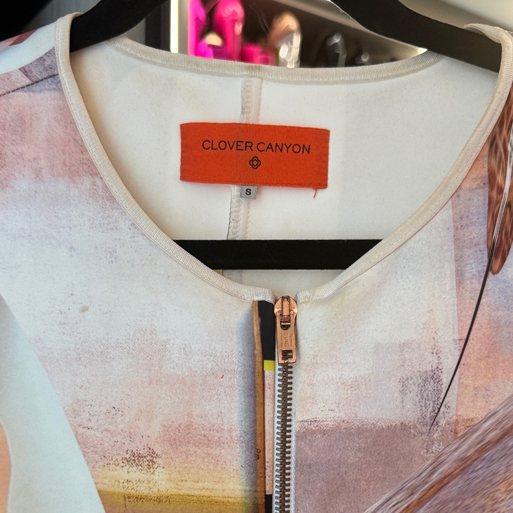 Clover Canyon Asymmetrical Dress in Multicolor Abstract - Picture 5 of 5